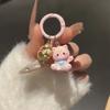 5cm Cat Keychain Resin Korean Keychain Fashion Sweet Keyring  Phone Chain