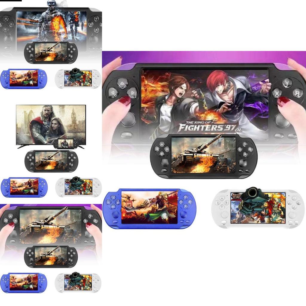 Nostalgic 5.1 Inch Dual Joystick X9-s Handheld Game Console With 128 Bit Rpg Games