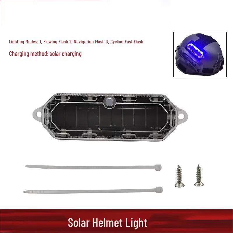 Solar Powered Helmet Signal Light