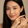 14k Gold Color Oval Cut Zircon Engagement Ring 925 Silver Plated Wedding Promise Bands Fine Jewelry Gift