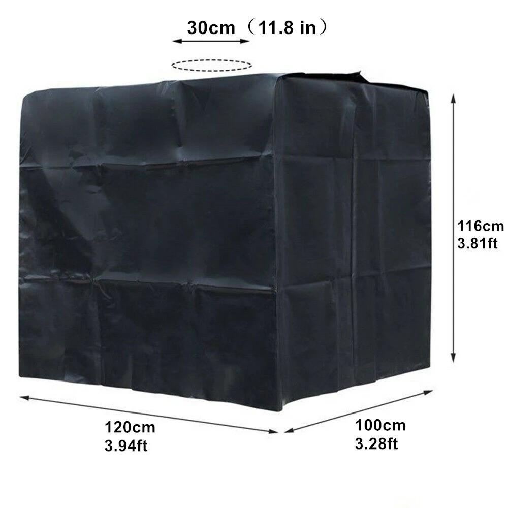 

210D Waterproof Dustproof Thermal IBC 1000L Tank Cover 1000L чорний