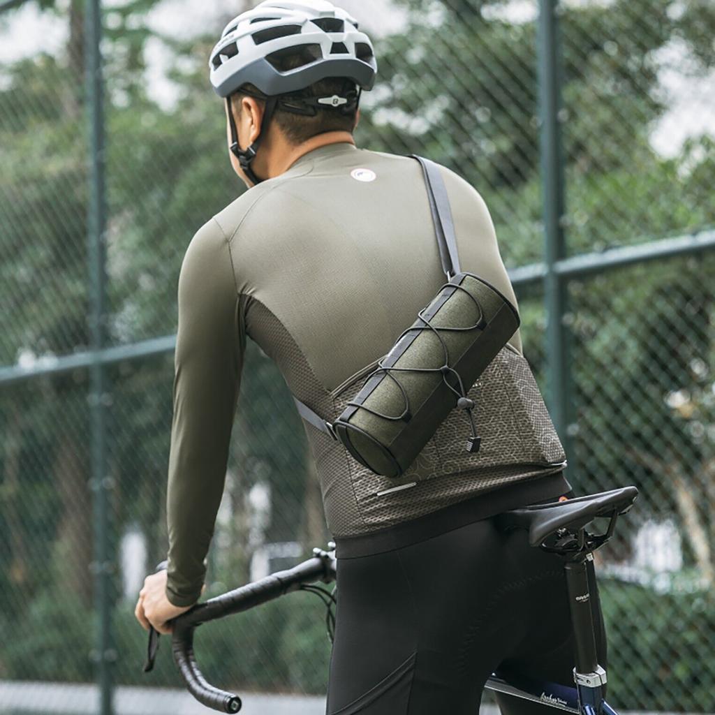 Bicycle bag mounted on the handlebar, frame, under the saddle, 2l, green