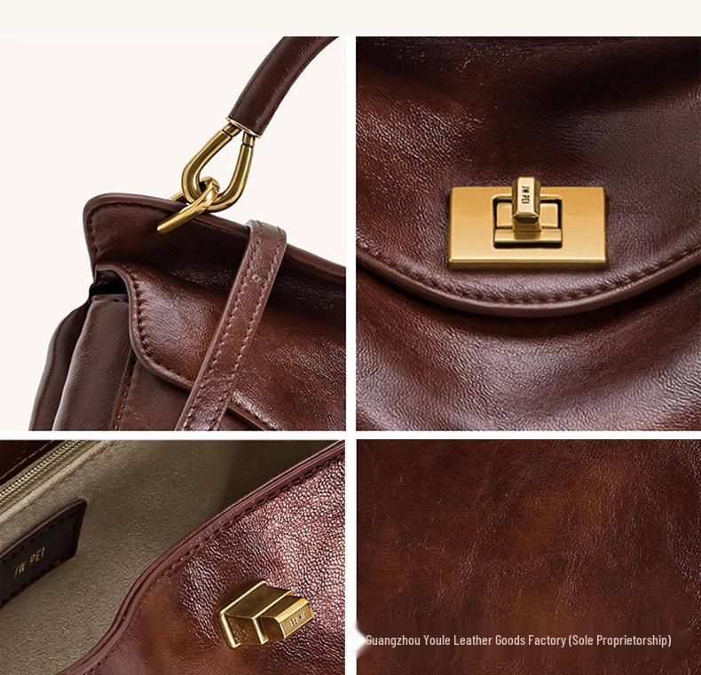 JWPEI Lucia Genuine Leather Women's Buckle Crossbody & Shoulder Pillow Bag 2025
