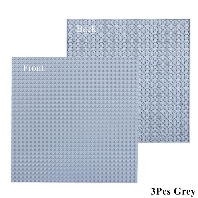 3Pcs 32*32 Dots Double Sided Baseplate Building Blocks Classical Base Plate Bricks Kids Toys Compatible with Brand Blocks