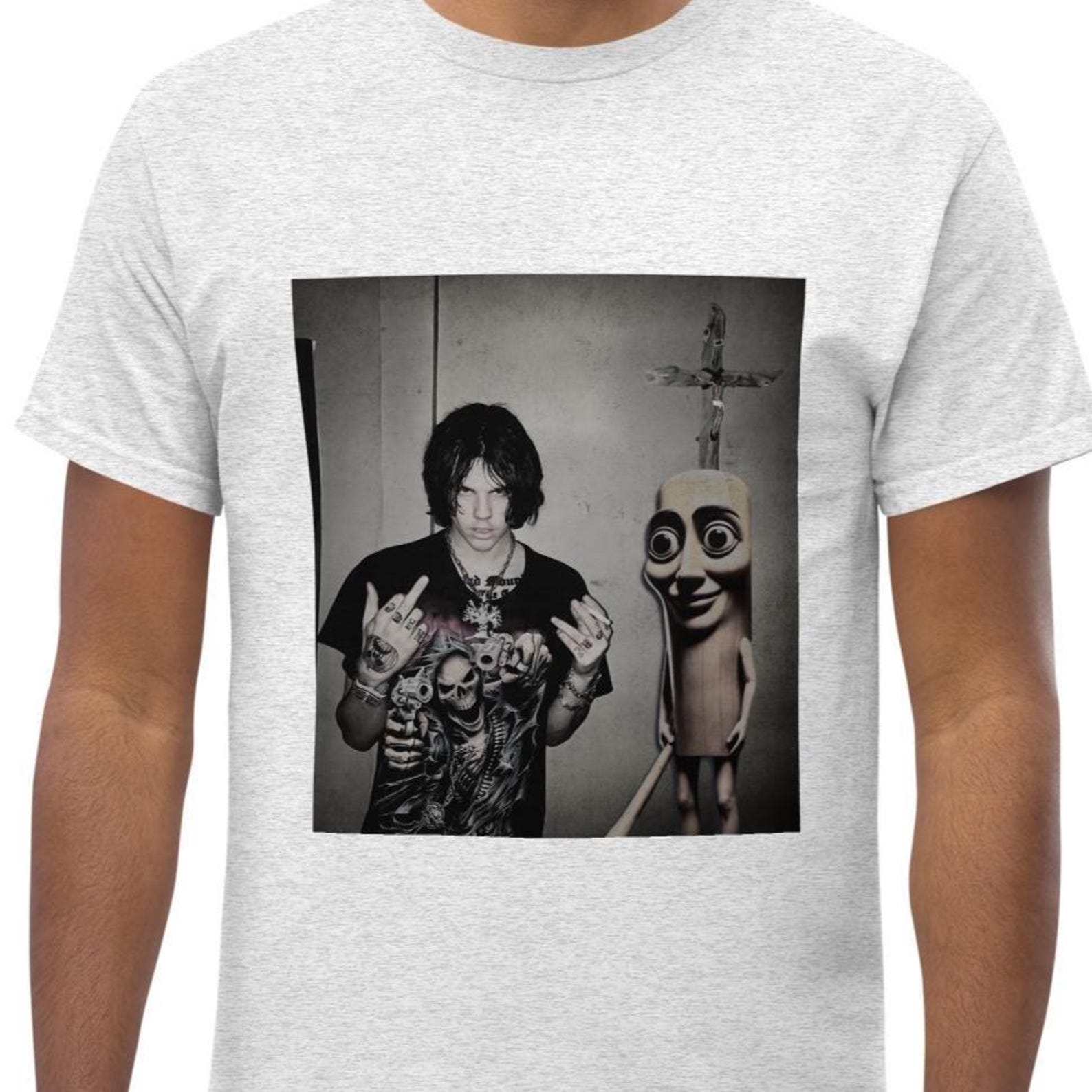 Funny Sematary Graveman T-shirt, Tung Tung Sahur Haunted Mound Shirt, Unisex Graphic Tee S
