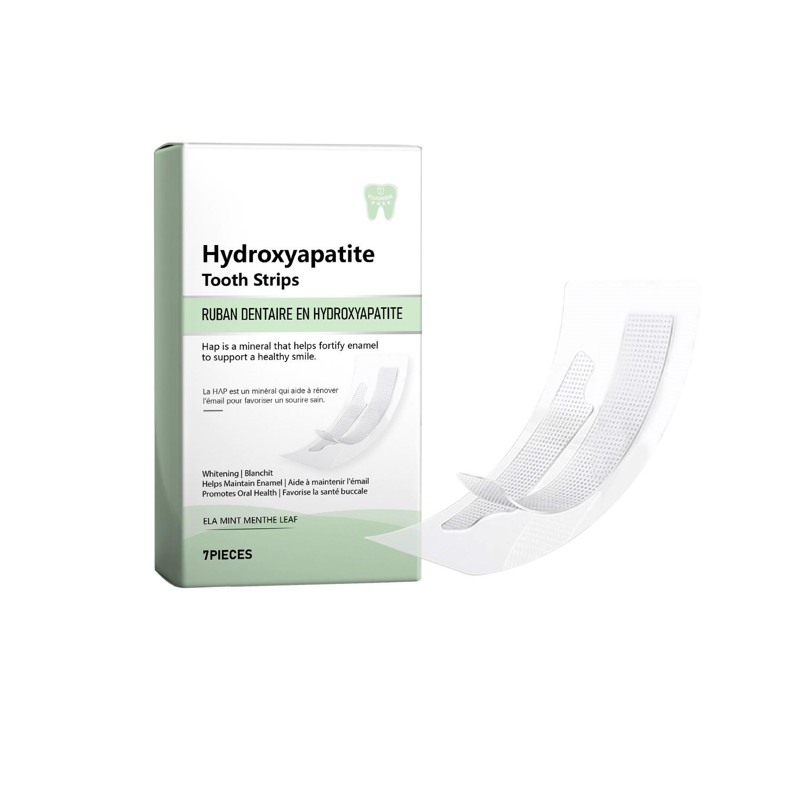 

Пластырь для отбеливания зубов с гидроксиапатитом, многоцелевой гель для отбеливания зубов, отбеливающее средство для зубов с низкой чувствительностью, удаление желтизны зубов, 7 шт. белый