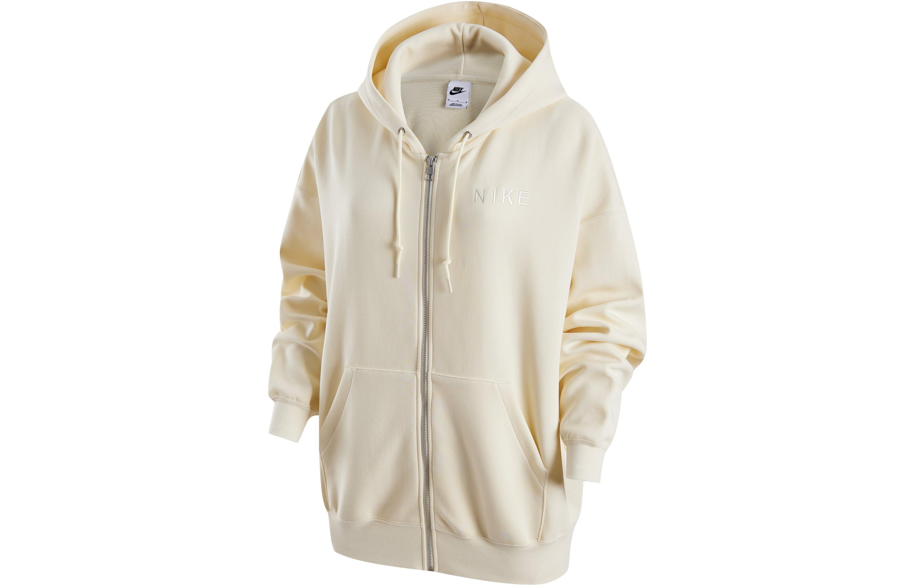 Nike Women ss Zip-Up Hooded Jacket  Coconut Milk  HF0422-113