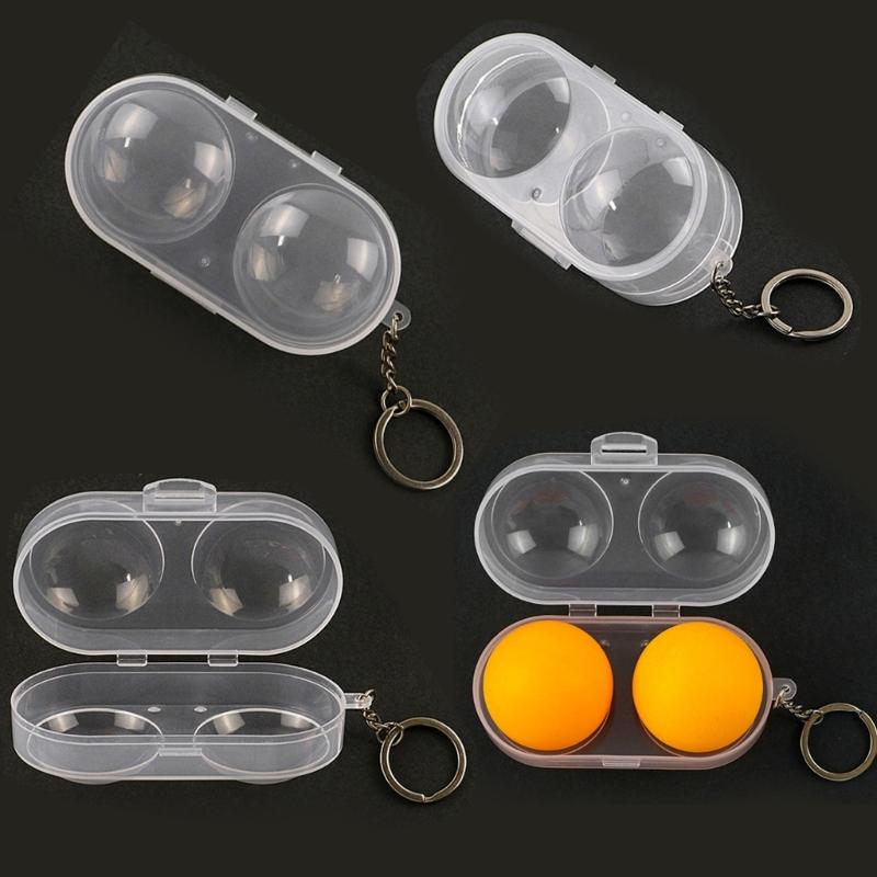 Tischtennisball Schutzhülle Hartplastik Bruchsicher Transparent Abdeckung Kompakt Tragbar Haken