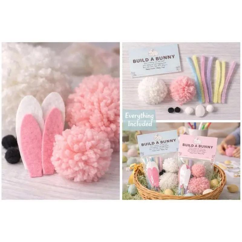 Bunny Easter Craft Kit For Kids Easter Egg Fillers, Easter Basket Stuffers For Kids Pcs Mini Easter Plush Bunny Stuffed Animals