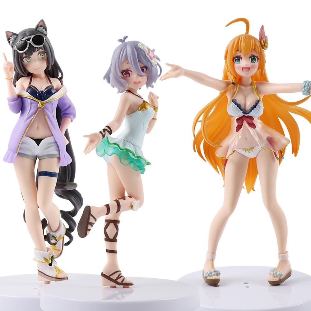 17CM Anime Kokkoro Figure Princess Connect Re:Dive Priconne Natsume Kokoro Swimsuit PVC Action Figure Model Doll Toys