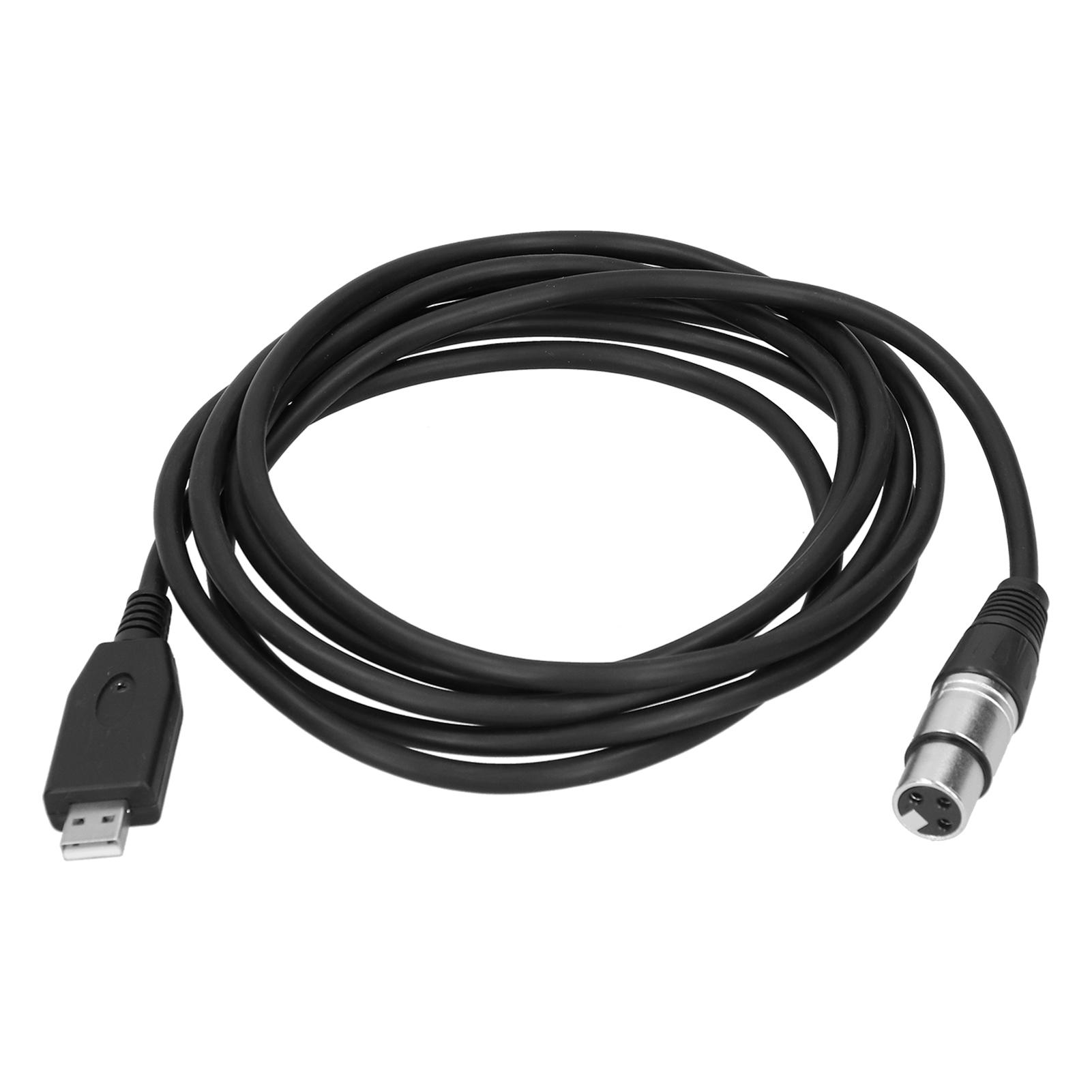 

USB-XLR-мама микрофонный кабель Plug Play микрофонный соединительный кабель Cord2m 6.6ft 2m / 6.56ft