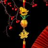 2026 Year Of The Horse Wall Hanging Car Ornament Chinese  Year Red Gold Pineapple Pendant Lucky Decoration Housewarming Gifts