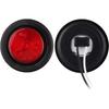 10Pcs 2 Inch Round LED Side Marker Clearance Lights For Trailers, 5 Amber And 5 Red Sealed 2 Round LED Trailer Marker Lights 4 LEDs W/Rubber Grommet