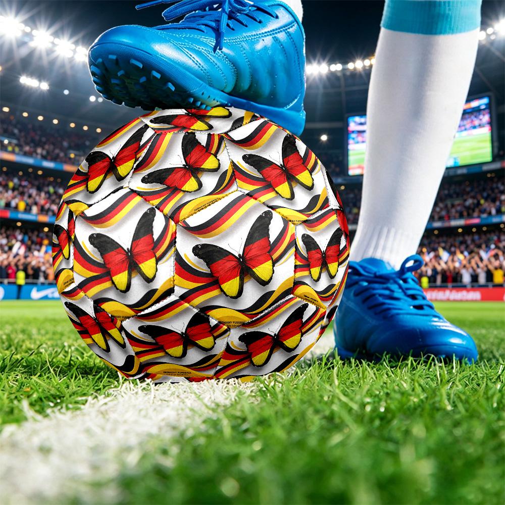 Belgien Fußball Aufdruck Größe 5 Fußball Ball Verschleißfest Standard Erwachsenen Trainingsfußball Fan Geschenk für Indoor Outdoor Spiel Sport