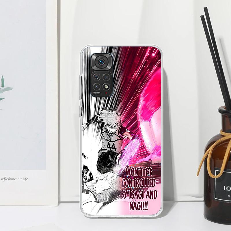 Blue Lock Football Anime Phone Case For Xiaomi Redmi Note 15 13 14S 14 Pro Plus 12S 11S 10S 12 11E 10 11T Art Fundas Back Cover