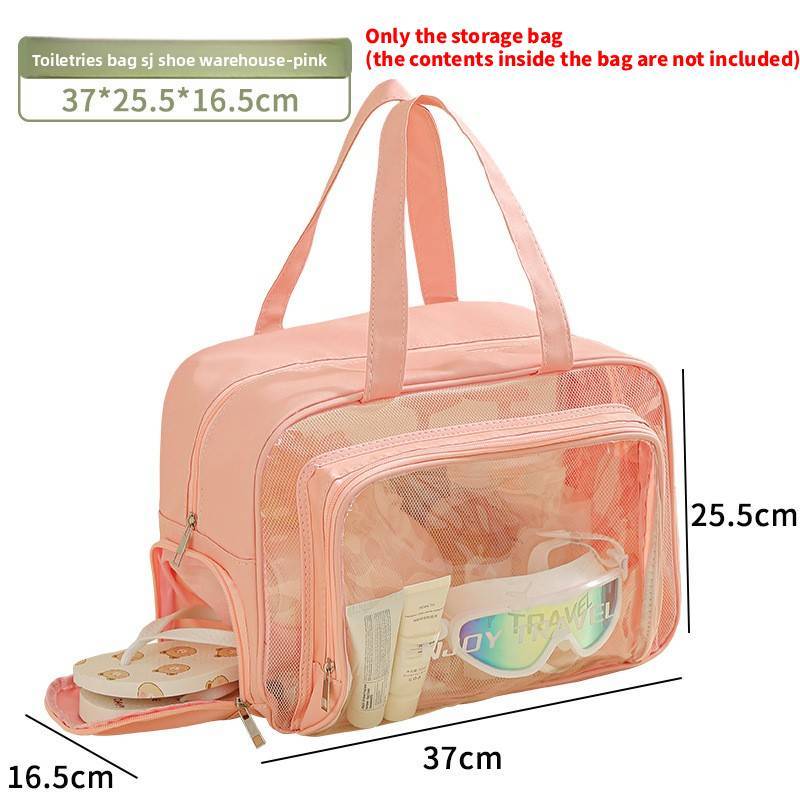 Waterproof Travel Toiletry Bag With Zipper Design For Gym And Vacation Use