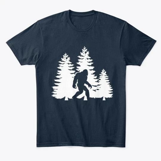 

Bigfoot Forest Tree Premium T shirt Made in the USA Size S to 5XL 2XL