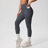 Fashion Nude Feel Beauty Back Cross Bubble Wrap Sports Bra High Waist Hip Lift Pocket Sports Yoga Pants Fitness Suit Women