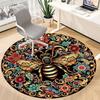 1PC Honeybee Mandala Chair Carpet for Office Non-Slip, Lightweight, Machine Washable Rug for Office, Sleeping, Room - Holiday Decoryy251009078