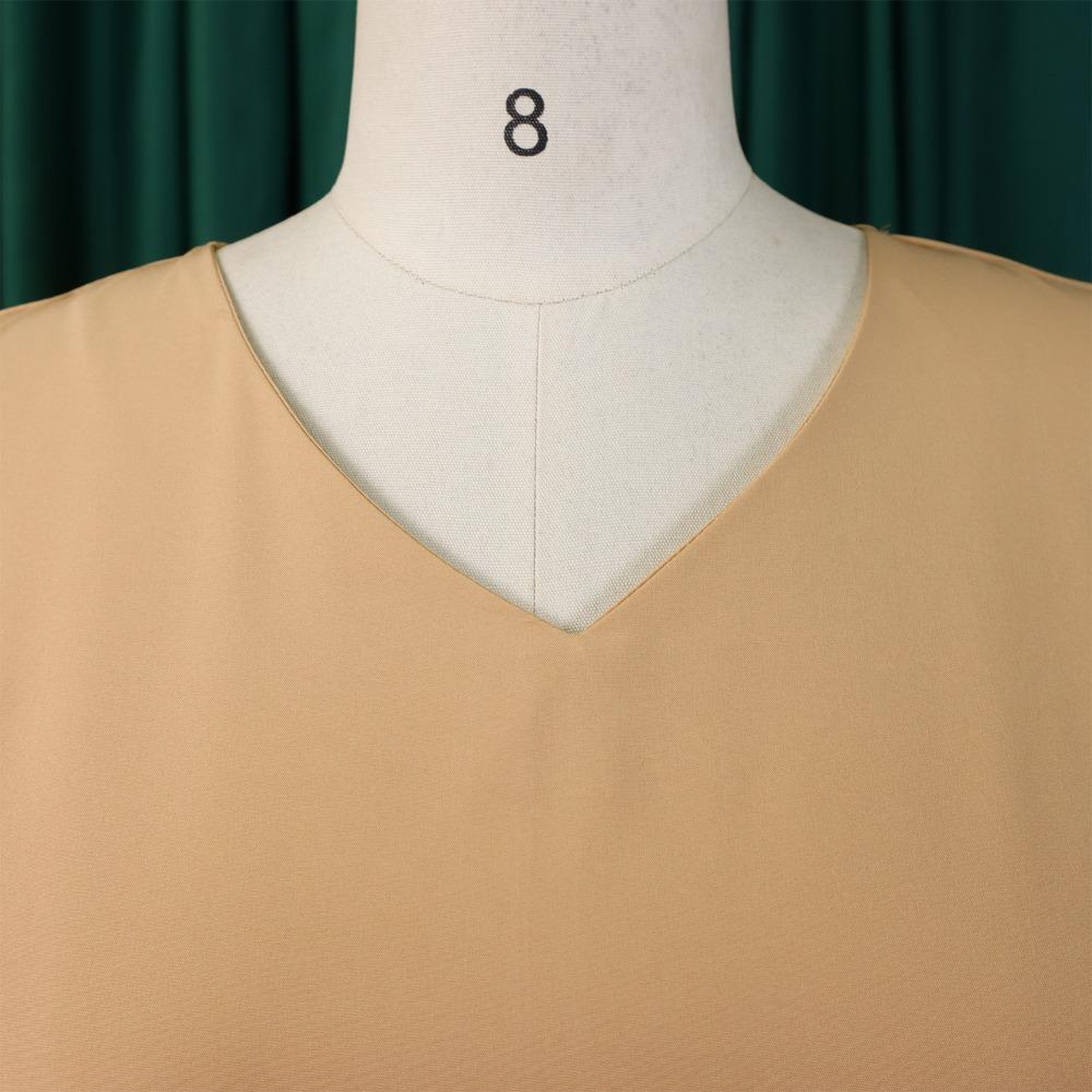 Mode Einfarbig A-Linien-Kleid Hohe Taille Elegant Übergröße Damenkleid Crossborder Frühling