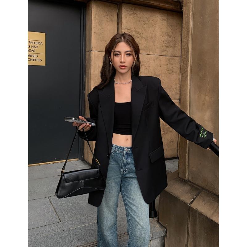 Loose Fit Korean Style Casual Blazer For Women