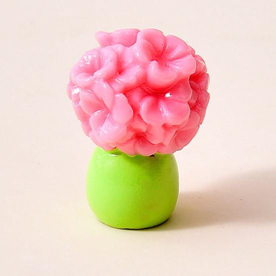Yousheng Miniature Dollhouse Flower Bouquet Accessories Mini Artificial Resin Rose Tulip Sunflower Lily Flower Figurine for DIY Garden Bonsai Micro