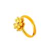 Women's Gold-Plated Peach Blossom Double-Layer Open Ring