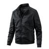 Herren Herbst Winter Casual Windbreaker Jacke Cargo Leichte Stehkragen Militär Bomberjacke Mantel für Männer Reißverschluss Outdoorjacke mit Tasche