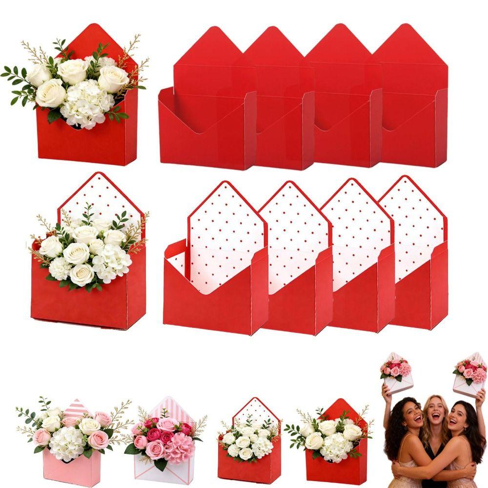 Empty Valentine Envelope Boxes DIY Flower Bouquet Paper Boxes New Bouquet Envelope Box Anniversary