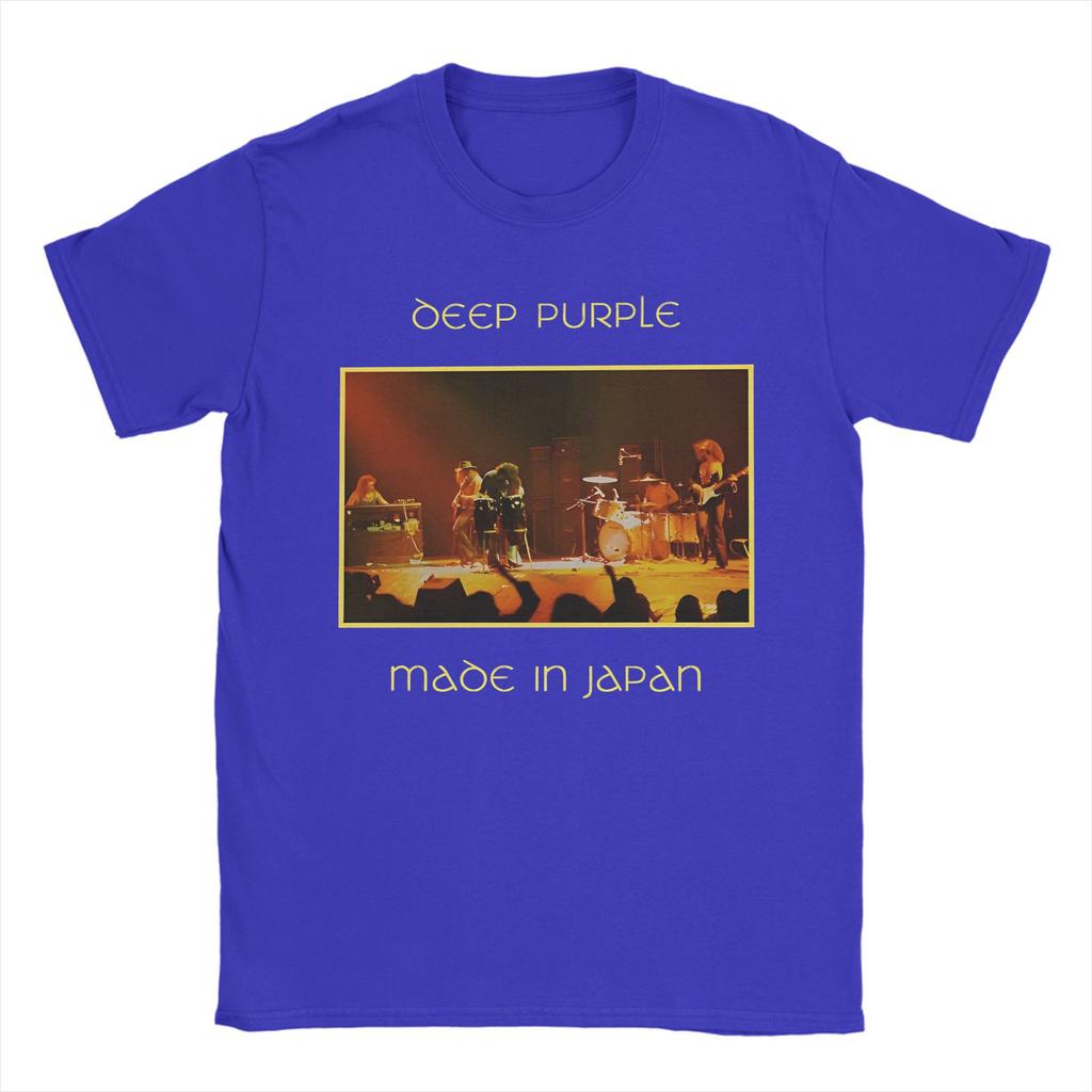 Men's Rock Band Deep Purple  Made In Japan T Shirt  Cotton Clothes Vintage Short Sleeve O Neck Tees Summer T-Shirt