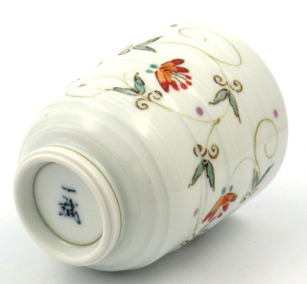 Tateyamado Hasami Ware Issei Pottery Sarasa Arabesque Teacup Small