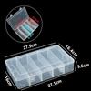 Hardware Tool Storage Box 5 Compartment Transparent Tool Organizer For Screw And Accessory Household Sorting Use