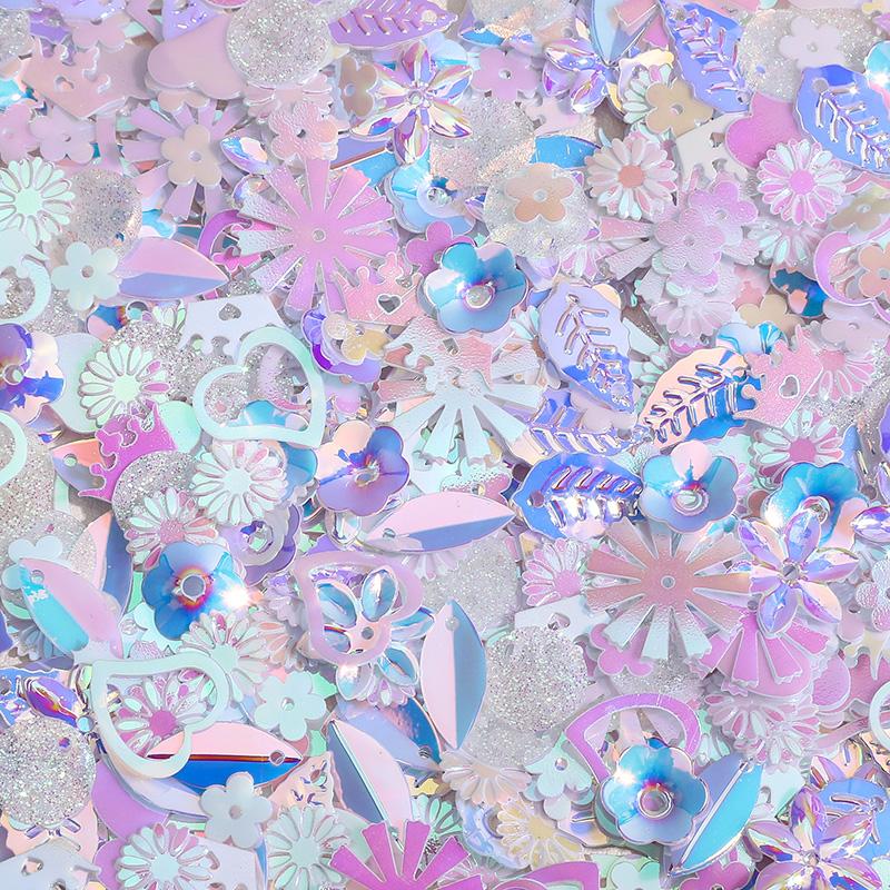10G Glitter Sequin 1-16mm Pvc Flat Loose Sequins Women DIY Accessory Sewing Wedding Crafts Garment Decoration