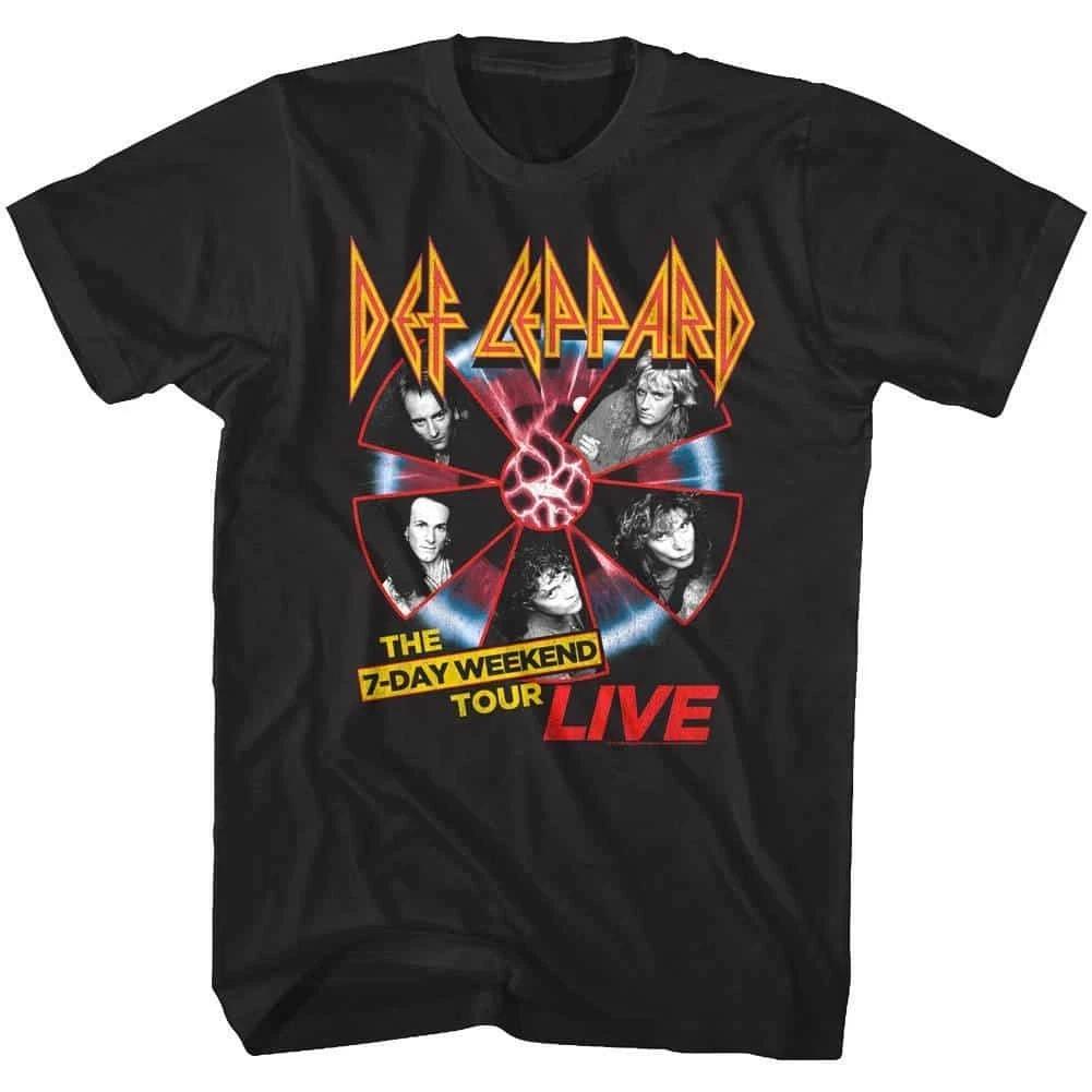 Def Leppard 7-Day Weekend Tour Live Men s T Shirt XL