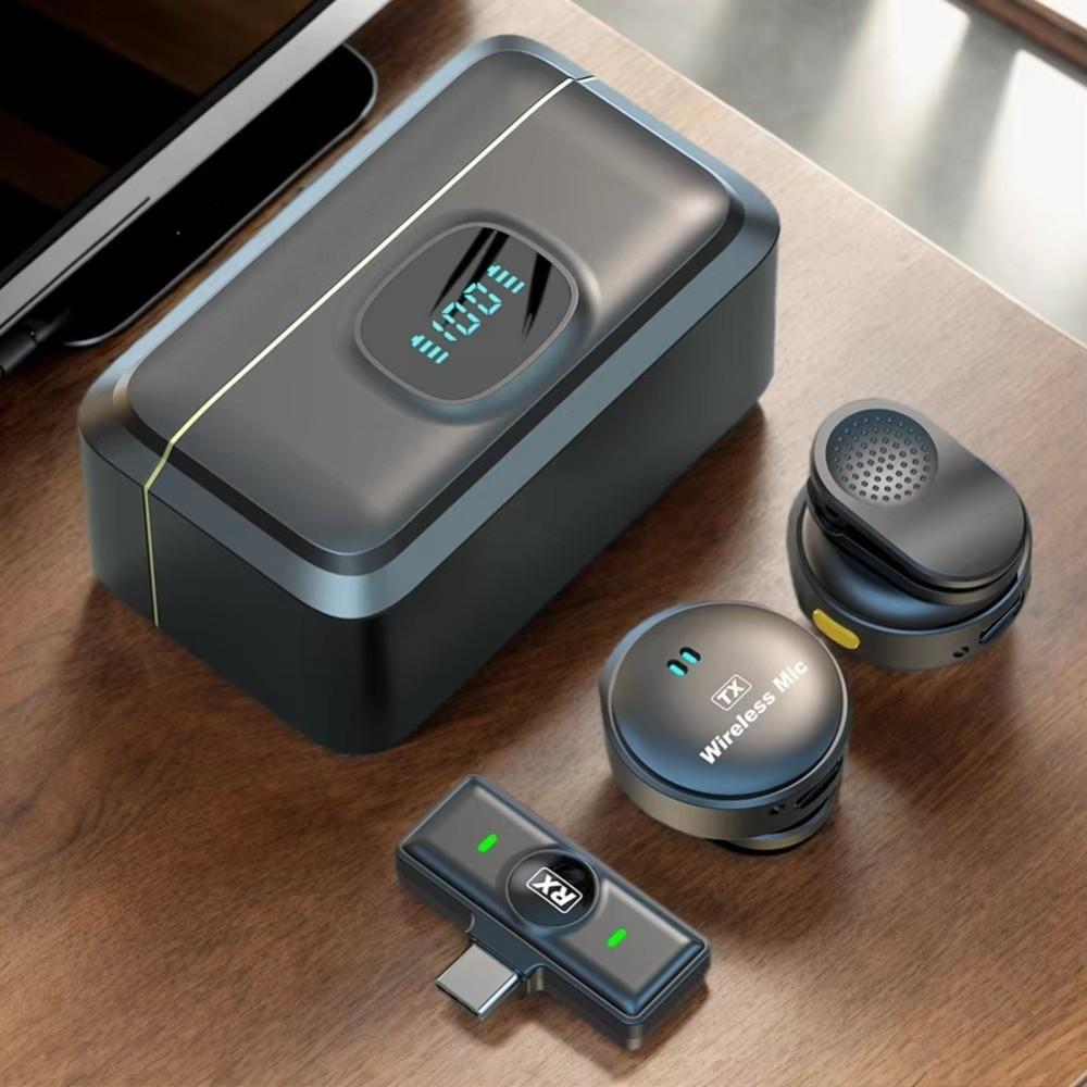 Magnetic Lavalier Microphone Plug and Play Mini Microphone Durable Wireless Microphone Interview