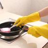 1-Pair Reusable Household Gloves, Rubber Dishwashing Gloves, Extra Thickness, Long Sleeves, Kitchen Cleaning, Working, Painting