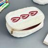 Strawberry Pattern Plush Storage Bag, Three-dimensional Storage, Super Large Capacity. Stationery/miscellaneous Storage Bag
