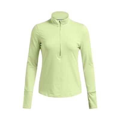 Einfarbige Schnelltrocknende Stehkragen Langarm Fitness-Shirt Damen Oberteile Grün 1379349-383