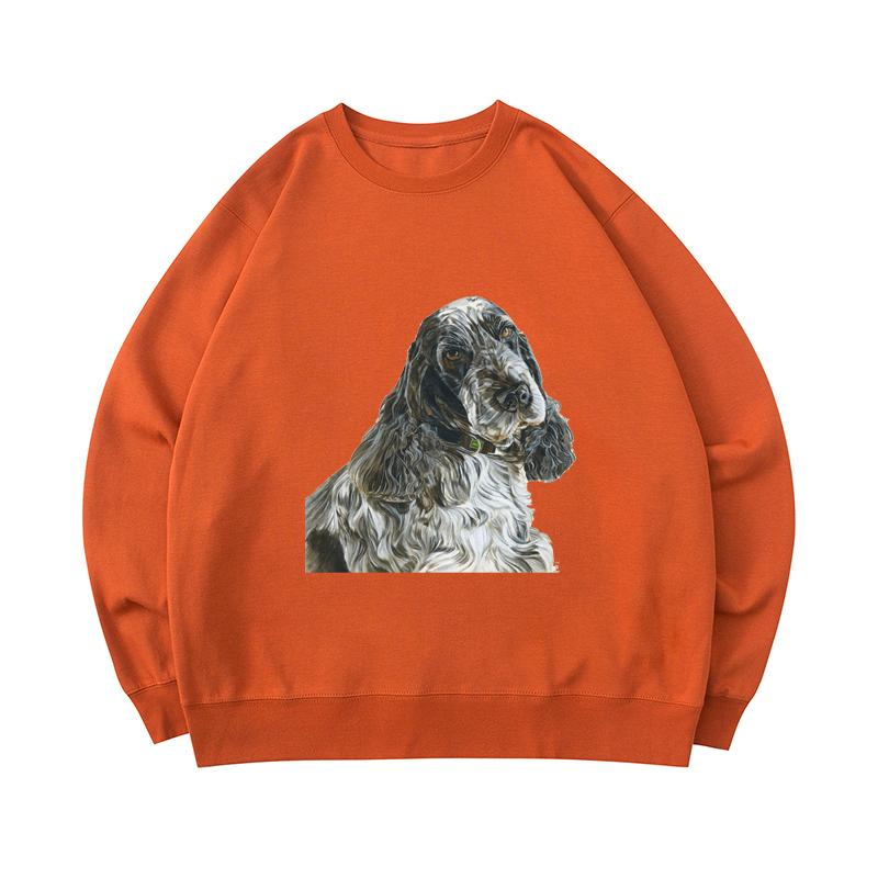Buy Men's 300 GSM 100 Cotton Sweatshirt English Cocker Spaniel Print