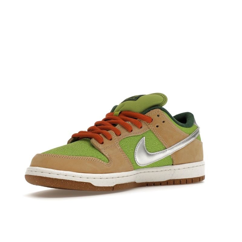 Nike Dunk Low Pro SB Escargot Unisex Sneakers Green Sesame Metallic-Silver FQ7585-200