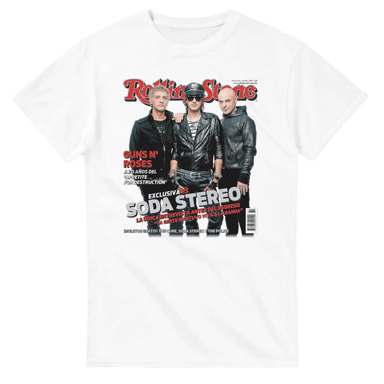 SODA STEREO T-Shirt | Classic Fit Heavyweight Cotton Tee | Retro Band Merch Gift XL