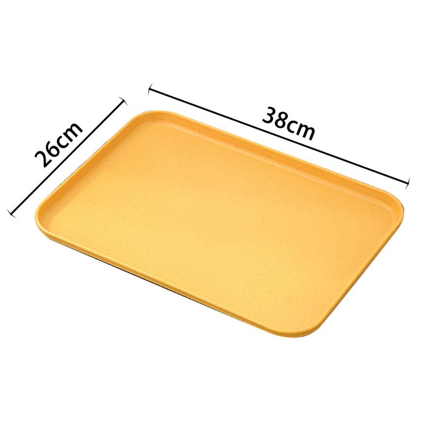 Thickened New Color Large Tray Creative Kindergarten Restaurant Tea Snack Tray Fruit Tray Fast Food Serving Tray