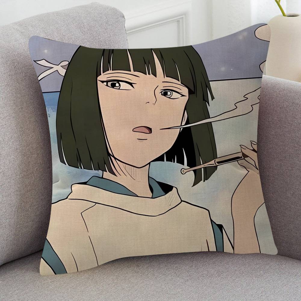 Anime Spirited Away Cute Cartoon L Game Cushion Cover Pillowcase Upholstery Sofa Throw Pillow Home Decor Pillowcas