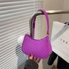 1Pcs Simple Light Weigh Underarm Bags Women'S Mini Felt Shoulder Bag Ergonomic Underarm Saddlebag Purse Shoulder Pouch