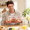 Food Cover Mesh Dome with Water Ring Base for Insect and Dust Protection Large Size Round Shape Suitable for Kitchen and Outdoor Use