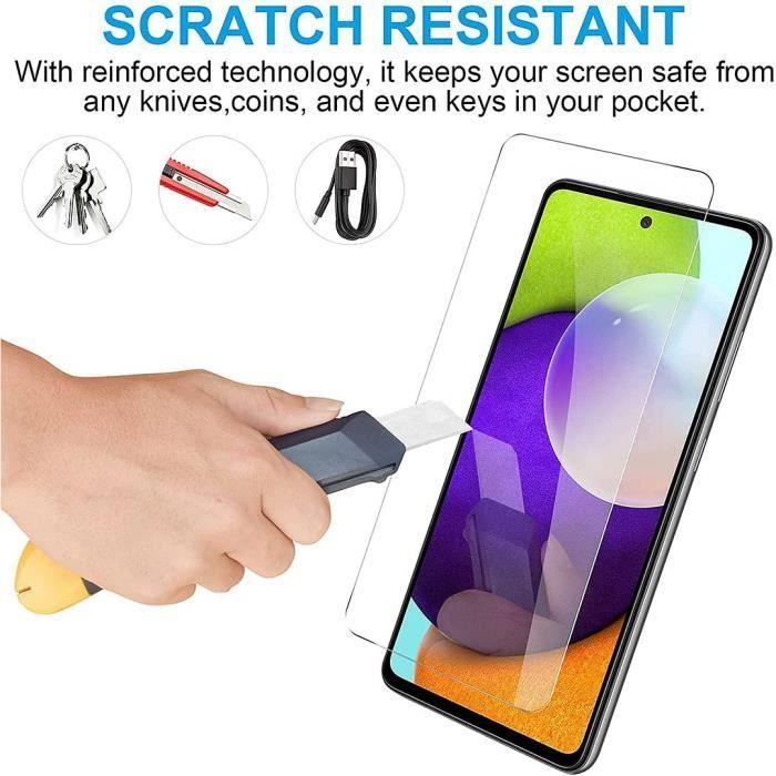 Verre trempé - PROSHOP - pour Samsung A52 5G - Anti rayure - Pack de 2 - Protection sûre écran