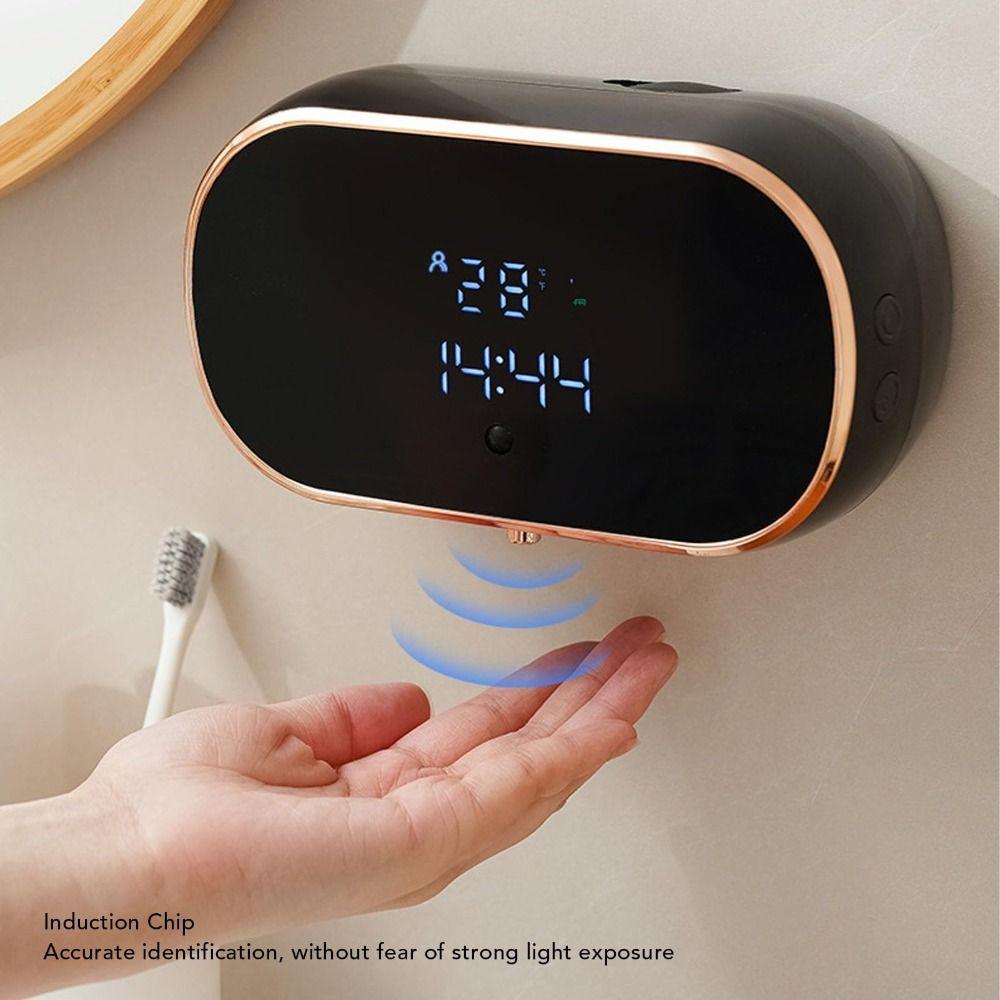 Rechargeable Automatic Foam Soap Dispensers ABS Material Touchless Soap Dispenser  Bathroom Use