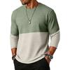 Herren Langarm Strick Rundhals Pullover Lässig Lockerer Schnitt Leichte Atmungsaktive Oberteil für den Alltag