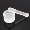 Mortar and Pestle Set Glass Pills Crusher Mortar Grinding Bowls Non-Slip Kitchen Gadgets for Powders Nuts Garlic Peppercorns