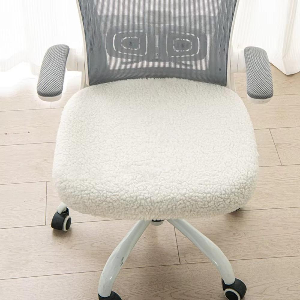 Cozy Plush Office Chair Covers Washable Chair Seat Protector Armchair Seat Cover Four Seasons 738₽
